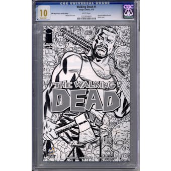 Walking Dead #1 Wizard World NOLA Sketch Edition CGC 10 (W) *1222654001*