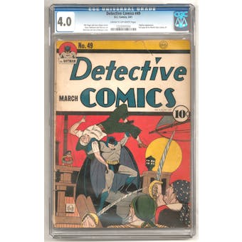 Detective Comics #49 CGC 4.0 (C-OW) *1223701010*