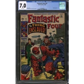 Fantastic Four #91 CGC 7.0 (W) *1224482002*