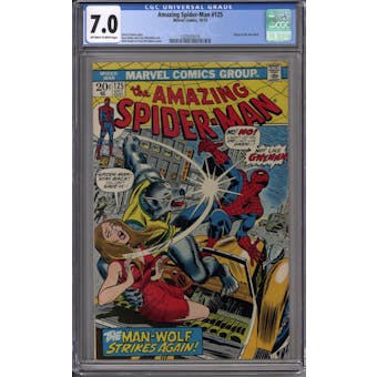 Amazing Spider-Man #125 CGC 7.0 (OW-W) *1225033010*