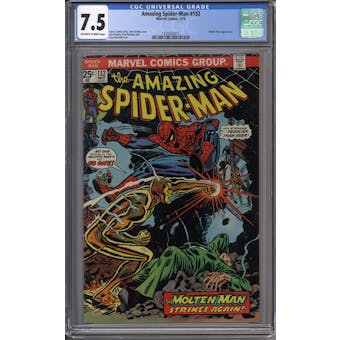 Amazing Spider-Man #132 CGC 7.5 (OW-W) *1225033011*
