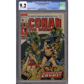Conan the Barbarian #8 CGC 9.2 (OW-W) *1225033018*
