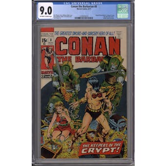 Conan the Barbarian #8 CGC 9.0 (OW-W) *1225033019*