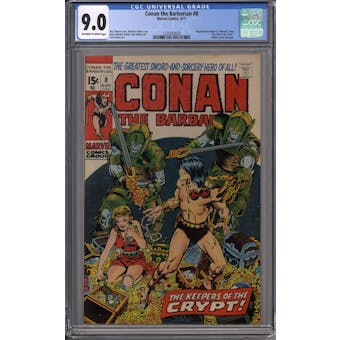 Conan the Barbarian #8 CGC 9.0 (OW-W) *1225033020*