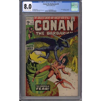 Conan the Barbarian #9 CGC 8.0 (OW-W) *1225033025*