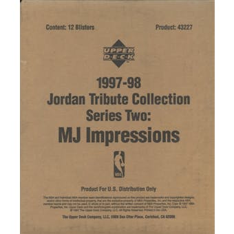 1997/98 Upper Deck Jordan Tribute Collection Series 2 MJ Impressions Blister Box
