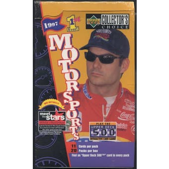 1997 Upper Deck Collector's Choice Racing Retail 20 Pack Box