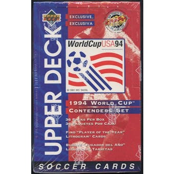 1994 Upper Deck World Cup English/Spanish Contenders Soccer Retail 36-Pack Box