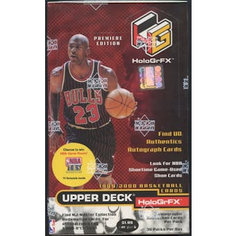 1999/00 Upper Deck Hologrfx Basketball Prepriced Box