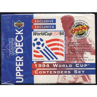 1994 Upper Deck World Cup English/Spanish Contenders Soccer Retail 20-Pack Box