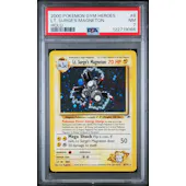 Pokemon Gym Heroes Lt. Surge's Magneton 8/132 PSA 7