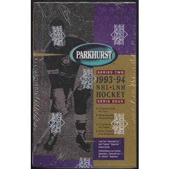1993/94 Parkhurst Series 2 Canadian Hockey Retail Box