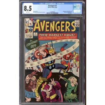 Avengers #7 CGC 8.5 (W) *1228280016*