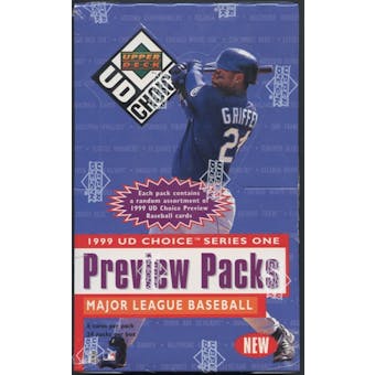 1999 Upper Deck Choice Series 1 Baseball Preview Packs Box