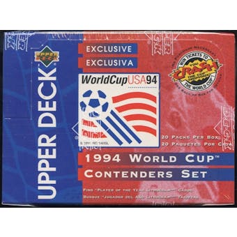 1994 Upper Deck World Cup English/Spanish Contenders Soccer Jumbo Box