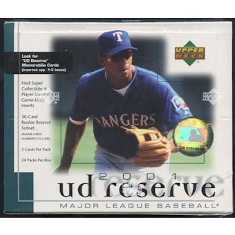 2001 Upper Deck Reserve Baseball Retail Box