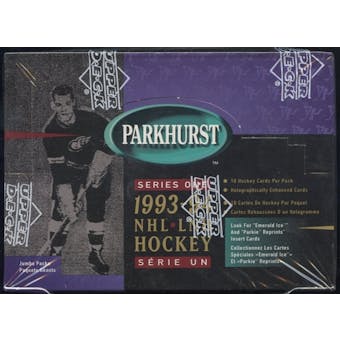 1993/94 Parkhurst Series 1 Hockey Jumbo Box