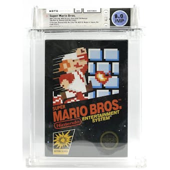 Nintendo (NES) Super Mario Bros. WATA 8.0 CIB IMP No Rev-A
