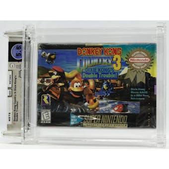 Super Nintendo Donkey Kong Country 3: Dixie Kong's Double Trouble! Player's Choice WATA 5.5 B+ Seal