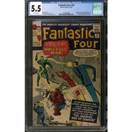 Fantastic Four #20 CGC 5.5 (OW) *1231880006*