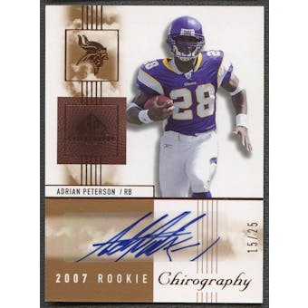 2007 SP Chirography #101 Adrian Peterson Rookie Signatures Gold Auto #15/25