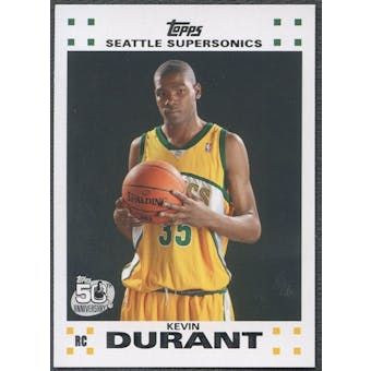 2007/08 Topps Rookie Set #2 Kevin Durant Rookie
