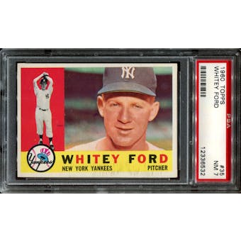 1960 Topps Baseball #35 Whitey Ford PSA 7 (NM) *6532