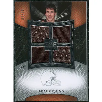 2007 Upper Deck Exquisite Collection Maximum Jersey Silver #BQ2 Brady Quinn /75