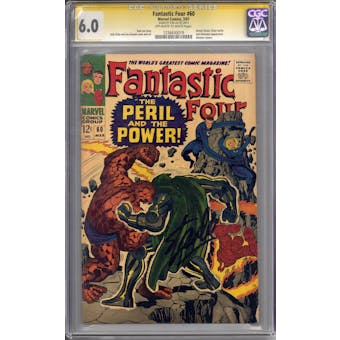 Fantastic Four #60 Stan Lee Siganture Series CGC 6.0 (OW-W) *1236630019*