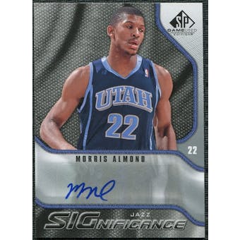 2009/10 Upper Deck SP Game Used SIGnificance #SMA Morris Almond Autograph