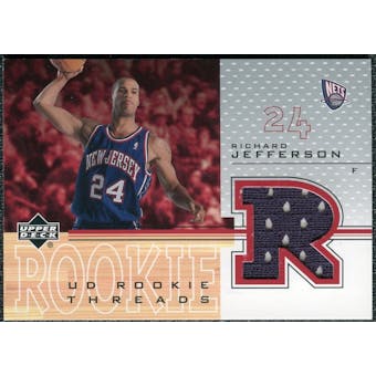 2001/02 Upper Deck Rookie Threads #RJT Richard Jefferson