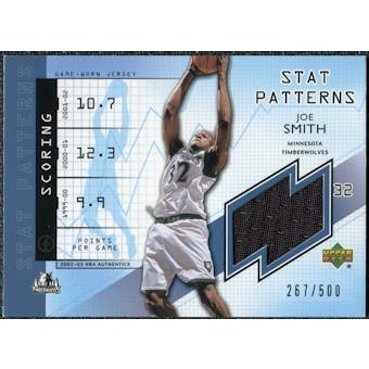 2002/03 Upper Deck Authentics Stat Patterns #SMS Joe Smith