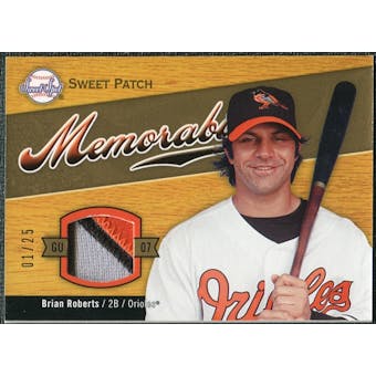 2007 Upper Deck Sweet Spot Sweet Swatch Memorabilia Patch #BR Brian Roberts 1/25
