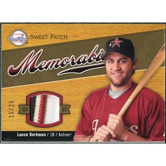 2007 Upper Deck Sweet Spot Sweet Swatch Memorabilia Patch #LB Lance Berkman /25