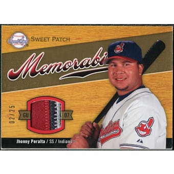 2007 Upper Deck Sweet Spot Sweet Swatch Memorabilia Patch #PE Jhonny Peralta /25