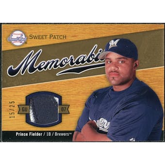 2007 Upper Deck Sweet Spot Sweet Swatch Memorabilia Patch #PF Prince Fielder /25