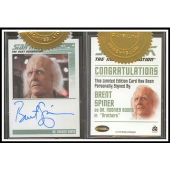 The Complete Star Trek The Next Generation Autographs #59 Brent Spiner as Dr. Soong (Rittenhouse 2011)