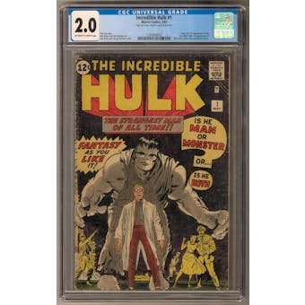 Incredible Hulk #1 CGC 2.0 (OW-W) *1240849002*