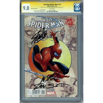 Amazing Spider-Man #15 Decomixade Edition CGC 9.8 Stan Lee Dan Slott Humberto Ramos Signature Series (W)
