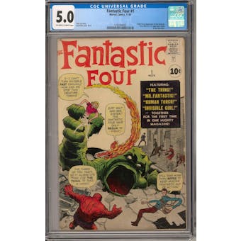 Fantastic Four #1 CGC 5.0 (OW-W) *1242304001*