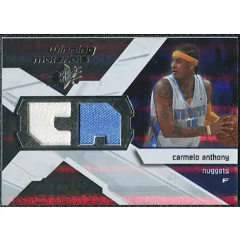 2008/09 Upper Deck SPx Winning Materials #WMICA Carmelo Anthony