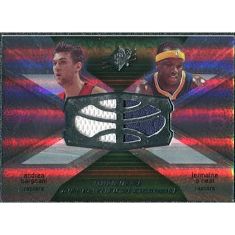2008/09 Upper Deck SPx Winning Materials Combos #WMCBO Andrea Bargnani Jermaine O'Neal