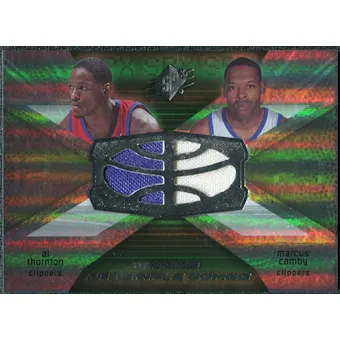 2008/09 Upper Deck SPx Winning Materials Combos #WMCCT Al Thornton Marcus Camby