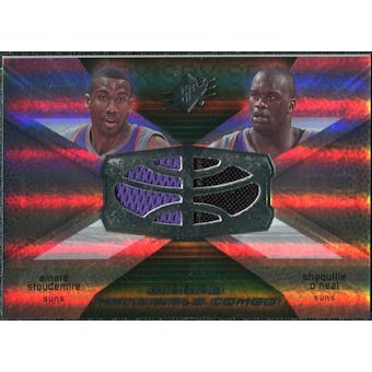 2008/09 Upper Deck SPx Winning Materials Combos #WMCSO Amare Stoudemire Shaquille O'Neal