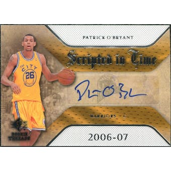 2007/08 Upper Deck SP Rookie Threads Scripted in Time #PO Patrick O'Bryant Autograph