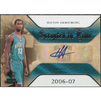 2007/08 Upper Deck SP Rookie Threads Scripted in Time #HA Hilton Armstrong Autograph
