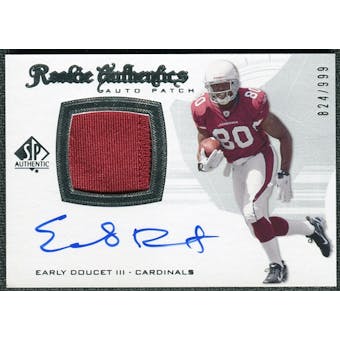 2008 Upper Deck SP Authentic #291 Early Doucet III Rookie Patch Auto /999