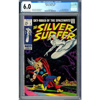 Silver Surfer #4 CGC 6.0 (OW-W) *1248185001*