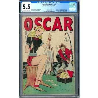 Oscar Comics #25 (#2) CGC 5.5 (OW-W) *1248941015*