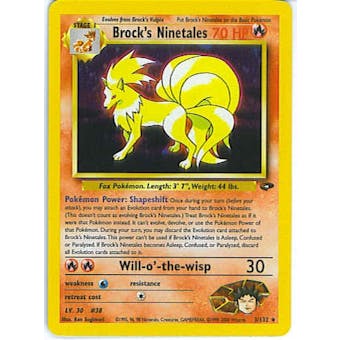 Pokemon Gym Challenge Single Brock's Ninetales 3/132 - NEAR MINT (NM)